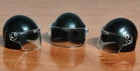Playmobil X3 Black Helmet Police Riot Officers Swat Agent Used. Price: $7.72.