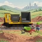 Playmobil 4116 Tipper Train Car Rag Hopper Wagon Nearly Complete Used. Price: $74.99.