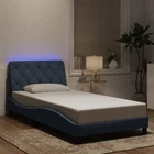 Bed Frame With Led Lights Platform Base Mattress Foundation Velvet Vidaxl New. Price: $292.99.