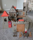 Vintage Playmobil Medieval Knights Large Castle 3666 Drawbridge Retired Used. Price: $279.99.