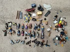Vintage Playmobil Castle Lot Parts Tower Knights Catapult Weapons Horses Wolves Used. Price: $65.00.