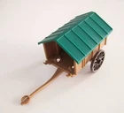 Playmobil (T4111) Farm - Shepherd Cart 3412 & Peasant Middle Ages (lacking Roof) Occasion. Price: $8.03.