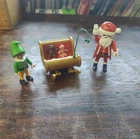 Playmobil Santa, Sleigh, Elf And 2 Toys Replacement Parts For Christmas Theme Used. Price: $15.00.