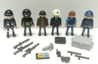 Vtg 1990S Playmobil Police Toy Figures Lot Set Geobra Weapons Used. Price: $16.00.