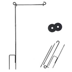 Garden Flag Stand Pole Holder Rubber Stopper Set New. Price: $27.11.