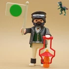 Playmobil Figure Man-train Station Boss-railway Worker-viewer Used. Price: $12.48.