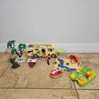 Playmobil Mix Sets 3647 + 4149 Family Beach Vacation Camper Paddleboat Jetski Used. Price: $65.00.