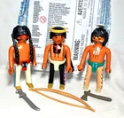 Playmobil Western 6272 Native American Indian Warriors 3 Figures (retired) Used. Price: $22.00.