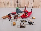 Playmobil 5809 Dinghy Pirates Canoe Gold Treasure Weapons 2006 Used. Price: $19.76.