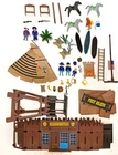 Playmobil Fort Bravo Vintage Set With Extras, Indians, Teepee, Incomplete Used. Price: $49.99.