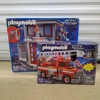 Playmobil 5981 5980 Firetruck City Action Station Sets Retired **read New. Price: $119.00.