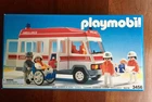 Playmobil 3456 Ambulance With Red Roof 1989 New In Factory Box. Price: $65.00.