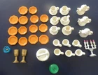Vintage Playmobil Wedding Reception 5339 Plates Goblets Cups Pitchers 41 Pieces Used. Price: $25.00.