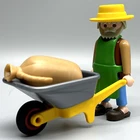Playmobil Farmers Land Grandpa Wheelbarrow Elderly Male Adult Figure 3751 9990 Used. Price: $12.63.