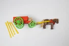 Vintage 1989 Playmobil 5505 Victorian Donkey Cart Mixed Pieces Incomplete Used. Price: $16.99.