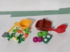 Playmobil Lot Orchard Farmer Villager Vegetables Used. Price: $12.68.