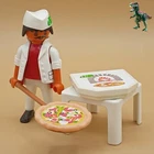 Playmobil-figure-pizzero With PIZZA-CHEF-COOK-PIZZERIA-RESTAURANT-4766 6392 Used. Price: $7.08.
