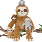 Tezituor 5PCS Sloth Stuffed Animal Set, 22 Large Mommy Inch, Brown New. Price: $55.69.