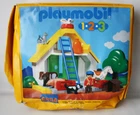 Rare 1999 Playmobil 2 3 Barn Farm Animals Playset 6804 New Sealed Damaged Box. Price: $69.99.