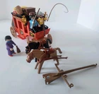 Vintage Playmobil 3245 Wagon Stagecoach Mail Wild West Incomplete Set Used. Price: $33.36.