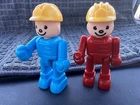 Vintage Playmobil Construction Worker Figures 1980S Used. Price: $5.00.