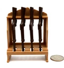 Playmobil Gun Rack Tan 4 Long Brown Rifles Sheriff Western Cowboy Holder G16 Used. Price: $10.50.
