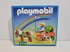 Playmobil 3118 Antique Box Cart Pony Kids Girl Farmer Used. Price: $21.10.