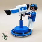Playmobil Figure And Television Camera - Tvi Reporter Journalist Film... Used. Price: $16.91.
