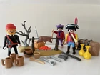 Playmobil Pirate Camp 3794 Pig Roast Figures, Beer Mugs & More Vintage Used. Price: $35.00.