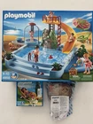 Playmobil 4858 & 4861 Swimming Pool With Slide Hammock Sandpit 6246 All New!. Price: $299.99.