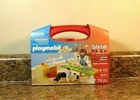 Playmobil City Life # 5653 Vet Visit Red Carry Case 39 Pc Set New. Price: $21.95.