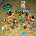 Playmobil 6634 City Life Large Zoo Set 70 Pieces Lion Wagon Penguin Peacock Food Used. Price: $55.00.