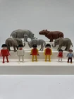 Playmobil Zoo Safari Animal Figure Lot Elephant Rhino Hippo People Used. Price: $49.99.