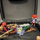 Playmobil Pirates Boat Set W/ Cannon & Soldiers Figures Mpn 4424 1988 Used. Price: $12.75.
