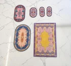 Vtg Playmobil 3019 Fairytale Princess Castle 6 Pc Area Rugs Carpet Lot Used. Price: $20.00.