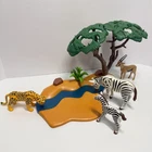 Playmobil 5905 Zebras, Gazelle, Cheetah Set Safari African Adventure Complete Used. Price: $25.00.