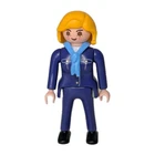 Playmobil Flight Attendant Stewardess Figure Replacement Blonde Hair Brown Eyes Used. Price: $9.88.