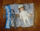 New Vinage Playmobil Nurse Figure Toy Promo Key Fob & Chain 1991 Geobra. Price: $9.99.