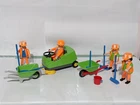 Playmobil Lot Of Sweepers Figures, Machine, Sweeper, Wheelbarrows Used. Price: $25.33.