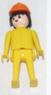 Playmobil Geobra Workman Construction Worker Figure Yellow 1974 3 Inches Tall Used. Price: $9.00.
