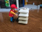 Playmobil Vintage 4475 Hand Truck With Products Worker Complete. Nice Set Used. Price: $15.50.