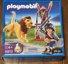 Playmobil 5813 Gladiator With Lion - New Sealed In Box. Price: $60.00.