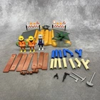 Playmobil 3126 Construction Road Work Crew Super Set -incomplete- Missing Parts Used. Price: $29.99.