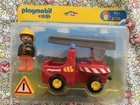 Vintage 2001-2002 Playmobil 123 6716 Fire Engine With Figure. Price: $14.33.