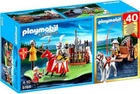 New Playmobil Knights Tournament Jousting Compact Set Cannon Wagon Horses 5168. Price: $49.99.