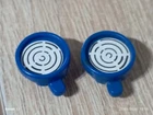 Playmobil X2 Blue Headlight Bulbs 4471 Patrol Coast Guard Police Used. Price: $5.55.