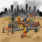 Playmobil 3126 Construction Road Superset Complete With Box Used. Price: $39.99.