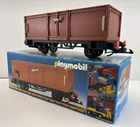 Vintage Playmobil Geobra Scale 4110 Train Wagon High Board Brown Box Used. Price: $99.99.