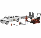 Kubota 1/18 Pickup Truck And Trailer Mower, Figure & Accessories By New Ray. Price: $83.71.