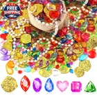 Pool Toys Pirate Treasure Gems And Gold Coins, 246 Pcs Fake Plastic J New. Price: $27.97.